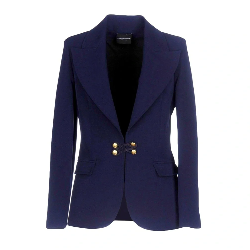 NWOT Atos Lombardini Blazer - took tags off but never worn. Navy+gold - Picture 1 of 6